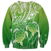 Polynesia Sea Turtle Sweatshirt Happy Valentine Day Polynesian - Green LT14 - Polynesian Pride