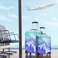 Polynesia Valentine Day Luggage Cover Polynesian Sea Turtle Turquoise Version LT14 - Polynesian Pride