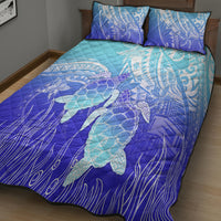 Polynesia Valentine Day Quilt Bed Set Polynesian Sea Turtle Turquoise Version LT14 - Polynesian Pride
