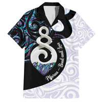 Aotearoa Pikorua Family Matching Short Sleeve Bodycon Dress and Hawaiian Shirt NZ Twist - Bond And Love LT14 Dad's Shirt - Short Sleeve White - Polynesian Pride