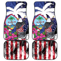 United States Guam Car Mats USA Eagle Guahan Seal Bougainvillea LT14 - Polynesian Pride