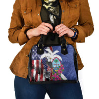 United States Guam Shoulder Handbag USA Eagle Guahan Seal Bougainvillea LT14 - Polynesian Pride