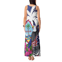United States Guam Tank Maxi Dress USA Eagle Guahan Seal Bougainvillea LT14 - Polynesian Pride