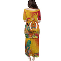 Papua New Guinea Independence Day Family Matching Puletasi and Hawaiian Shirt 50th Anniversary Unity in Diversity LT14 - Polynesian Pride