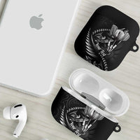 Personalised All Black New Zealand Darts AirPods Case Aoteroa Fern Maori Galaxy Style LT14 - Polynesian Pride