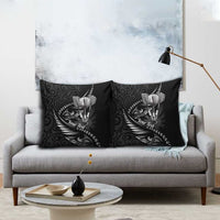 Personalised All Black New Zealand Darts Pillow Cover Aoteroa Fern Maori Galaxy Style - Polynesian Pride