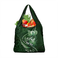 Personalised All Green New Zealand Darts Grocery Bag Aoteroa Fern Maori Galaxy Style
