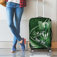 Personalised All Green New Zealand Darts Luggage Cover Aoteroa Fern Maori Galaxy Style