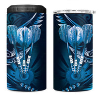 All Blue New Zealand Darts 4 in 1 Can Cooler Tumbler Aoteroa Fern Maori Galaxy Style
