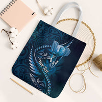 Personalised All Blue New Zealand Darts Tote Bag Aoteroa Fern Maori Galaxy Style - Polynesian Pride