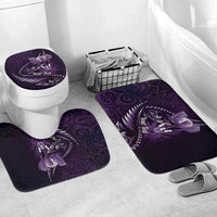 Personalised All Purple New Zealand Darts Bathroom Set Aoteroa Fern Maori Galaxy Style - Polynesian Pride