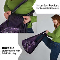 Personalised All Purple New Zealand Darts Grocery Bag Aoteroa Fern Maori Galaxy Style