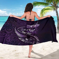Personalised All Purple New Zealand Darts Sarong Aoteroa Fern Maori Galaxy Style