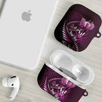 Personalised All Pink New Zealand Darts AirPods Case Aoteroa Fern Maori Galaxy Style LT14 - Polynesian Pride