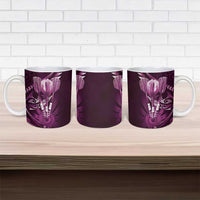 All Pink New Zealand Darts Ceramic Mug Aoteroa Fern Maori Galaxy Style - Polynesian Pride