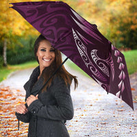 Personalised All Pink New Zealand Darts Umbrella Aoteroa Fern Maori Galaxy Style - Polynesian Pride