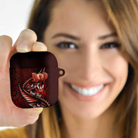 Personalised All Red New Zealand Darts AirPods Case Aoteroa Fern Maori Galaxy Style LT14 - Polynesian Pride