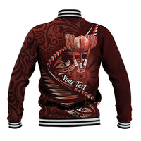 Personalised All Red New Zealand Darts Baseball Jacket Aoteroa Fern Maori Galaxy Style