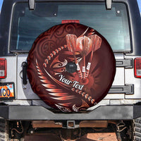 Personalised All Red New Zealand Darts Spare Tire Cover Aoteroa Fern Maori Galaxy Style