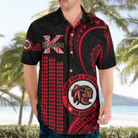 Personalised Hawaii Kahuku High And Intermediate School Hawaiian Shirt Red Raiders Kakau Pattern LT14 - Polynesian Pride
