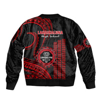 Hawaii Lahainaluna High School Bomber Jacket Polynesian Kakau Pattern LT14 - Polynesian Pride