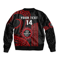 Personalised Hawaii Lahainaluna High School Bomber Jacket Polynesian Kakau Pattern LT14 - Polynesian Pride