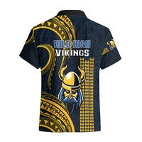 Hawaii Hilo High School Hawaiian Shirt Vikings Polynesian Kakau Pattern LT14 - Polynesian Pride
