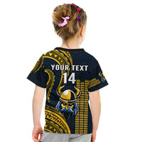 Personalised Hawaii Hilo High School Kid T Shirt Vikings Polynesian Kakau Pattern LT14 - Polynesian Pride