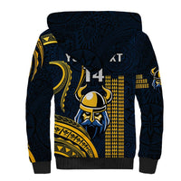 Personalised Hawaii Hilo High School Sherpa Hoodie Vikings Polynesian Kakau Pattern LT14 - Polynesian Pride