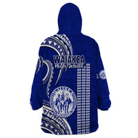 Hawaii Waiakea High School Wearable Blanket Hoodie Polynesian Kakau Pattern LT14 - Polynesian Pride