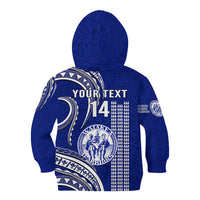 Personalised Hawaii Waiakea High School Kid Hoodie Polynesian Kakau Pattern LT14 - Polynesian Pride