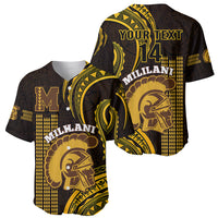 Personalised Hawaii Mililani High School Baseball Jersey Polynesian Kakau Pattern LT14 - Polynesian Pride