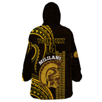 Personalised Hawaii Mililani High School Wearable Blanket Hoodie Polynesian Kakau Pattern LT14 - Polynesian Pride