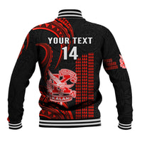 Personalised Hawaii Kalani High School Baseball Jacket Polynesian Kakau Pattern LT14 - Polynesian Pride