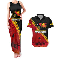 Papua New Guinea Couples Matching Tank Maxi Dress and Hawaiian Shirt Independen Stet bilong Papua Niugini Unique Version LT14 Red - Polynesian Pride