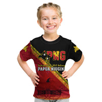 Papua New Guinea Kid T Shirt Independen Stet bilong Papua Niugini Unique Version LT14 Red - Polynesian Pride