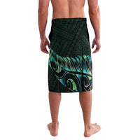 New Zealand Eel Lavalava Tuna Aotearoa Maori With Paua Shell - Turquoise