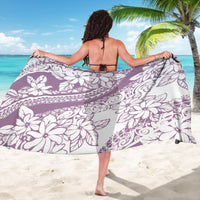 Polynesia Sarong Polynesian Tropical Flowers Purple Pastel Vibes LT14 - Polynesian Pride