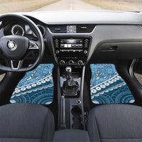 Blue Bula Fiji Car Mats Fijian Language Week Tapa Cloth - Pastel
