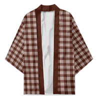 Brown Japanese Palaka Pride Kimono - Polynesian Pride