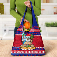 Custom Guam Christmas Grocery Bag Guaman Santas Felis Pasgua LT14 - Polynesian Pride