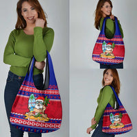 Custom Guam Christmas Grocery Bag Guaman Santas Felis Pasgua LT14 - Polynesian Pride