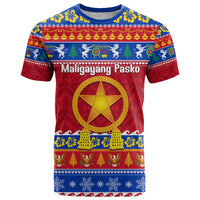 Custom Philippines Christmas T Shirt Filipino Parol Maligayang Pasko LT14 Blue - Polynesian Pride