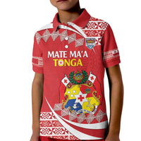 Custom Mate Maa Tonga Kid Polo Shirt 2024 Go Champions LT14 Kid Red - Polynesian Pride