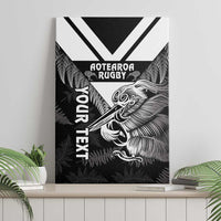 Aotearoa Silver Fern Rugby Custom Canvas Wall Art 2024 Go Kiwi