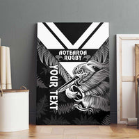Aotearoa Silver Fern Rugby Custom Canvas Wall Art 2024 Go Kiwi