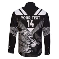 Aotearoa Silver Fern Rugby Custom Family Matching Off The Shoulder Long Sleeve Dress and Hawaiian Shirt 2024 Go Kiwi