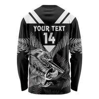 Aotearoa Silver Fern Rugby Custom Long Sleeve Shirt 2024 Go Kiwi