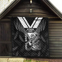 Aotearoa Silver Fern Rugby Custom Quilt 2024 Go Kiwi LT14 - Polynesian Pride