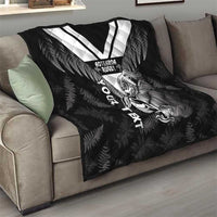 Aotearoa Silver Fern Rugby Custom Quilt 2024 Go Kiwi LT14 - Polynesian Pride